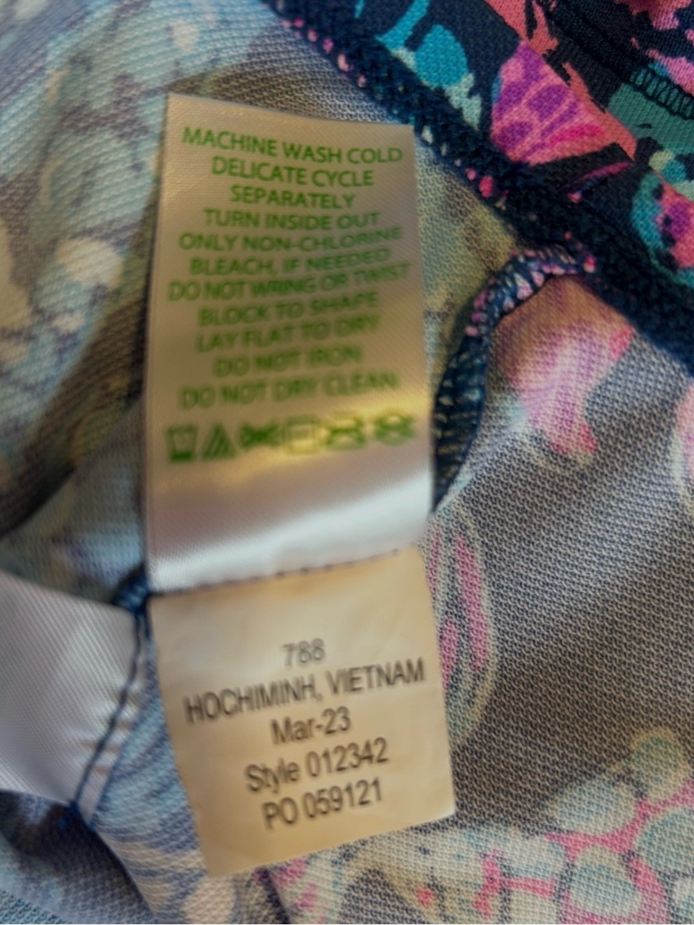 Lilly Pulitzer Maryann Skort XL Aegean Navy Calypso Coast UPF 50+ Luxeletic EUC - Picture 8 of 8